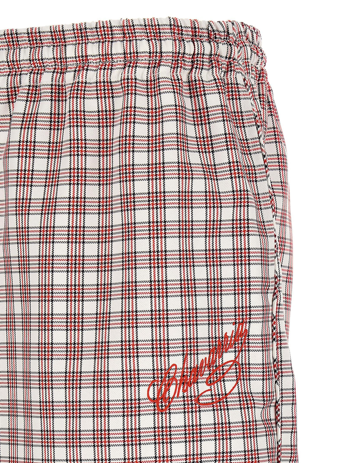 Willy Chavarria Ruff Rider Pants Red