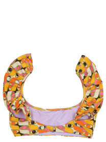 La DoubleJ Ruffle Bikini Top Gold