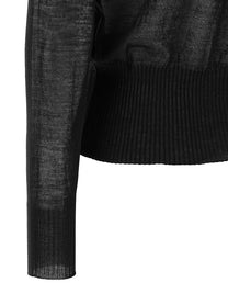 Nude Lucy Ruffle Cardigan Black
