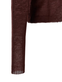 Alberta Ferretti Ruffled Sweater Red