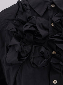 Comme Des Garcons Play Women's Ruffles Shirt Black