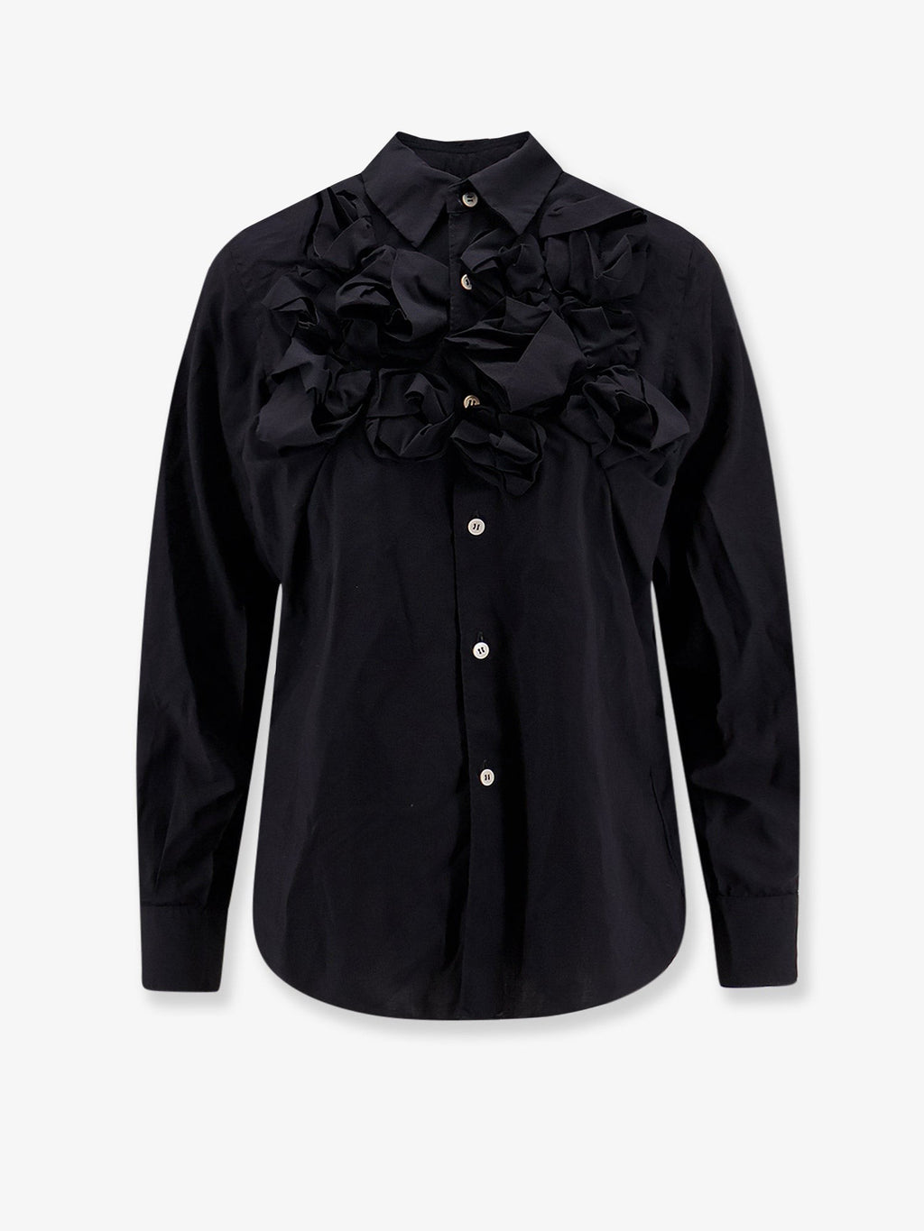 Comme Des Garcons Play Women's Ruffles Shirt Black