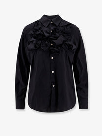 Comme Des Garcons Play Women's Ruffles Shirt Black