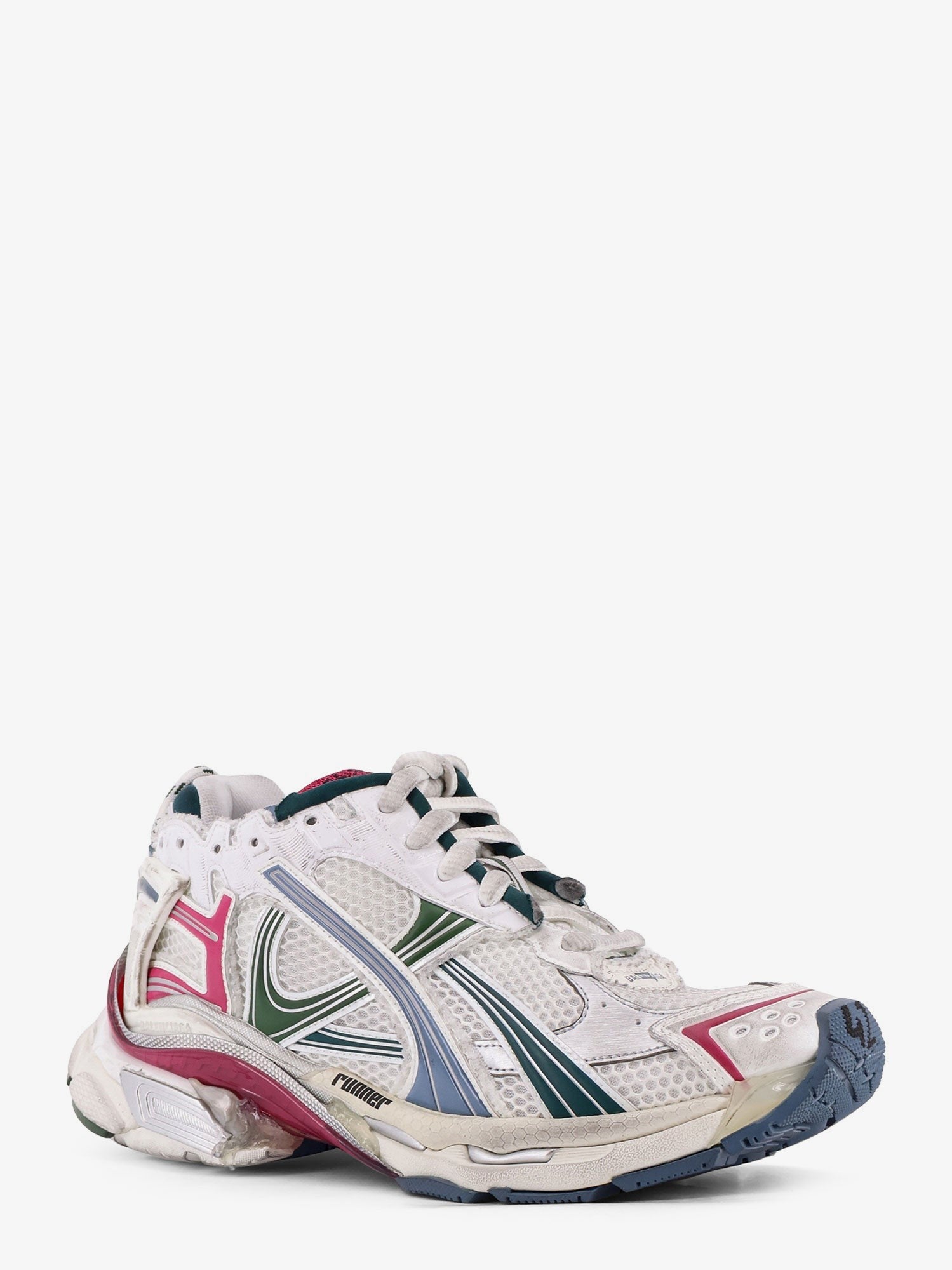 Balenciaga Men's Runner Sneakers Gold
