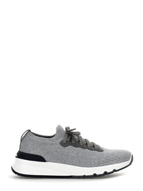 Brunello Cucinelli Men's Runners Sneakers Grey