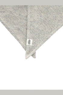 Ruslan baginskiy women’s hat grey displayed with a soft heather gray knit blanket featuring subtle texture and stitched edges