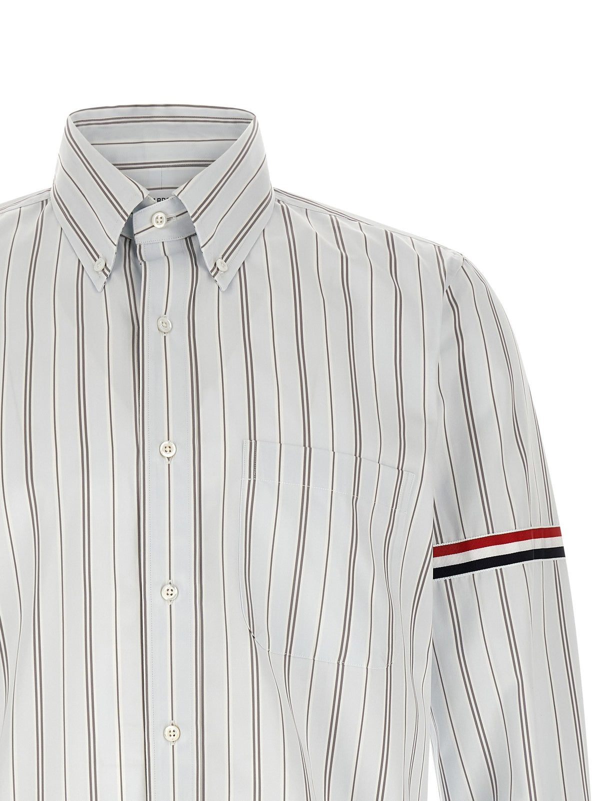 Thom Browne Rwb Headband Shirt Blue