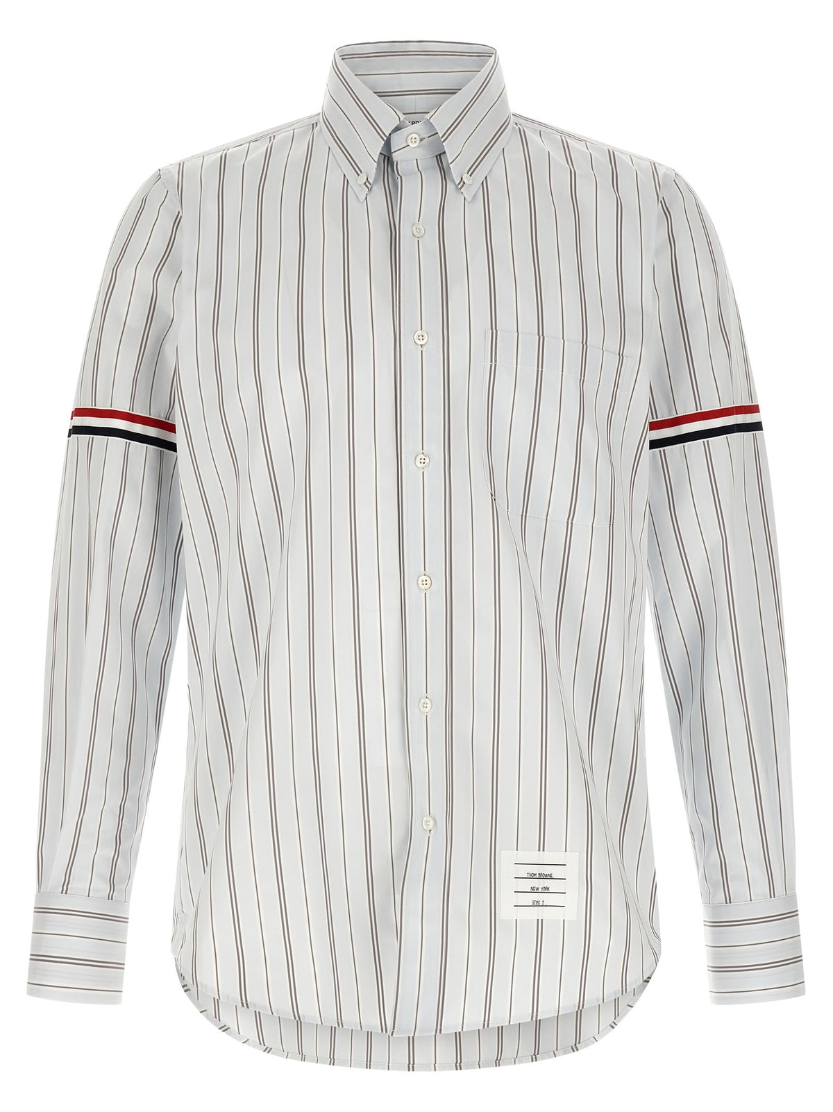 Thom Browne Rwb Headband Shirt Blue