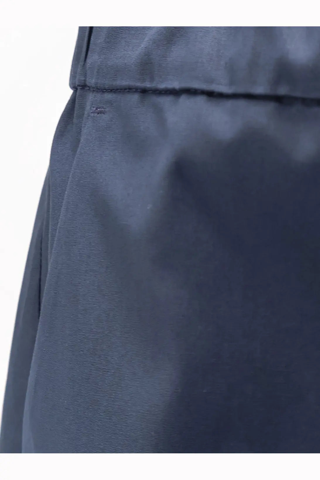 Dark navy blue s max mara women’s smmargento distressed cotton trousers fabric with subtle woven texture and stitching
