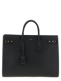 Saint Laurent Men's Sac De Jour Large Leather Shoulder Bag Black