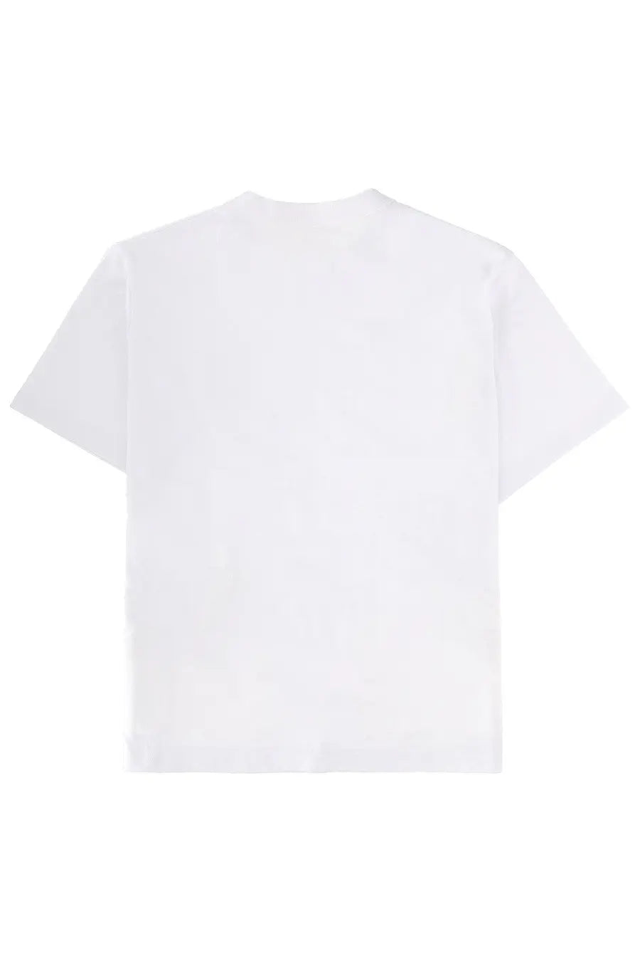 White short-sleeved sacai unisex t-shirt with a simple crew neck design from the sacai Carhartt Wip collection