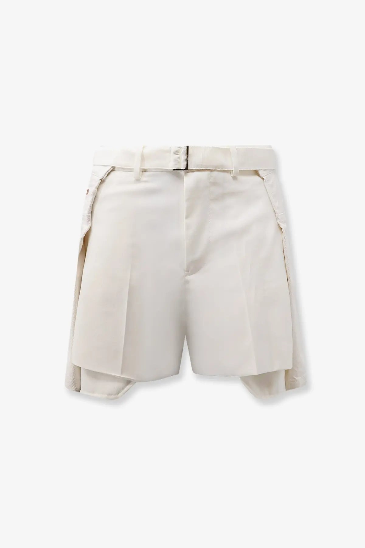 Sacai Women's Double Fabric Shorts White