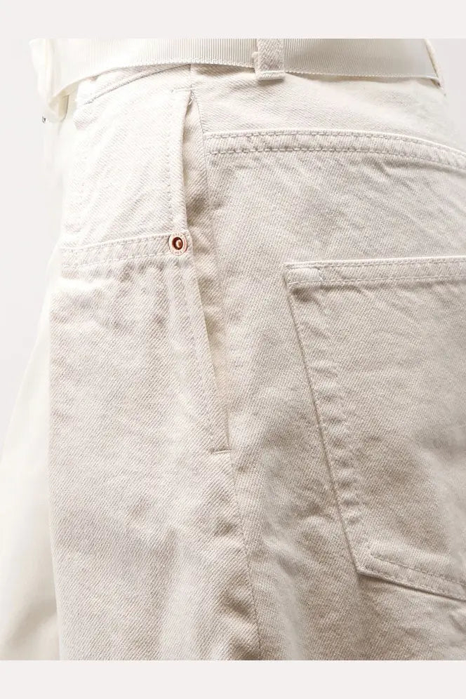 Sacai Women's Double Fabric Shorts White