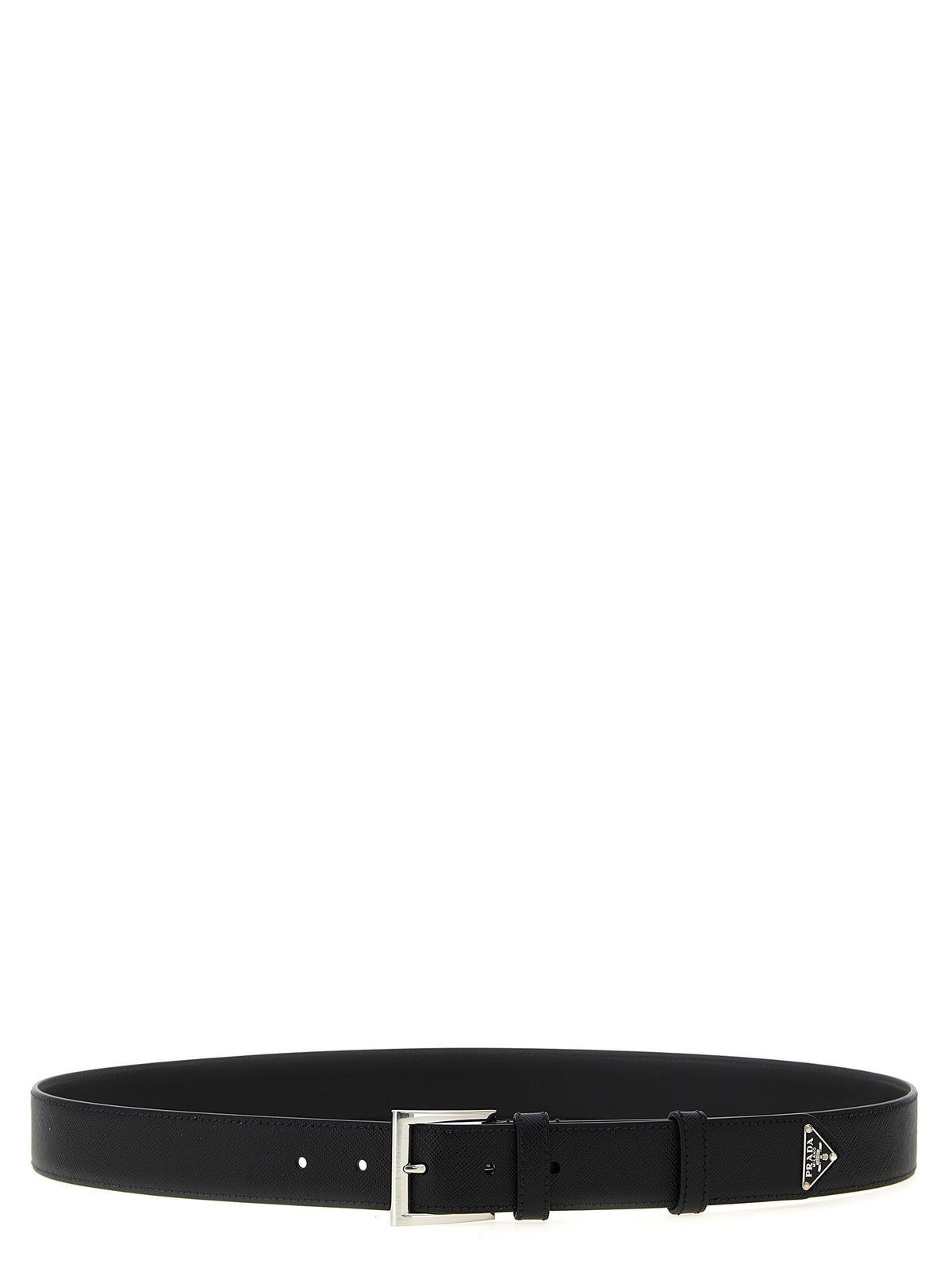PRADA Saffiano Leather Belt Black