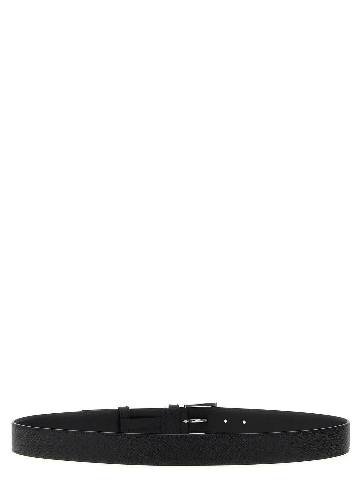 PRADA Saffiano Leather Belt Black
