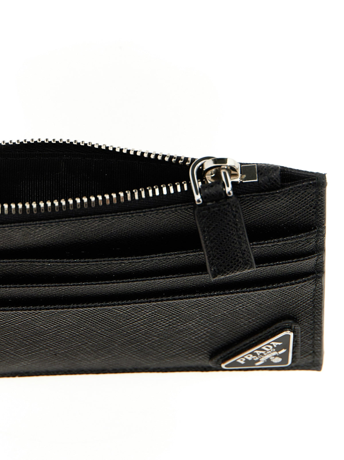 PRADA Saffiano Card Holder Black