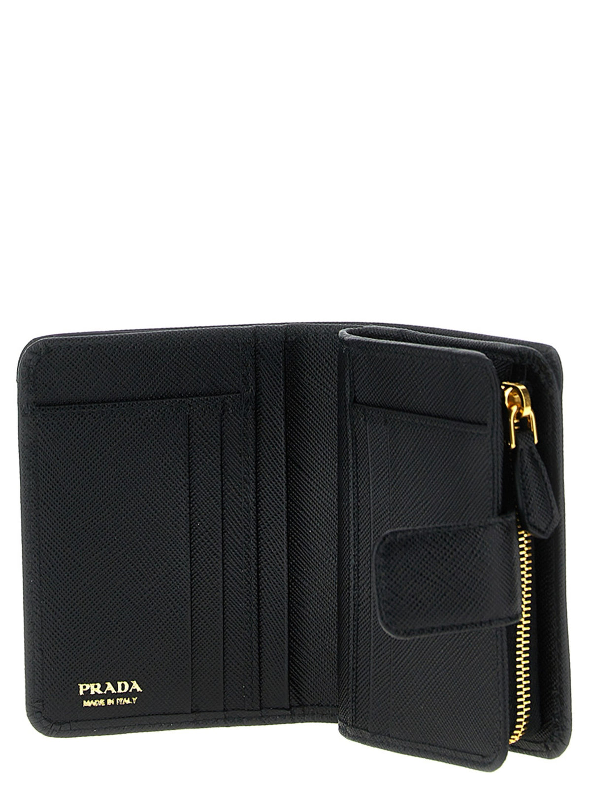 PRADA Saffiano Small Wallet Black