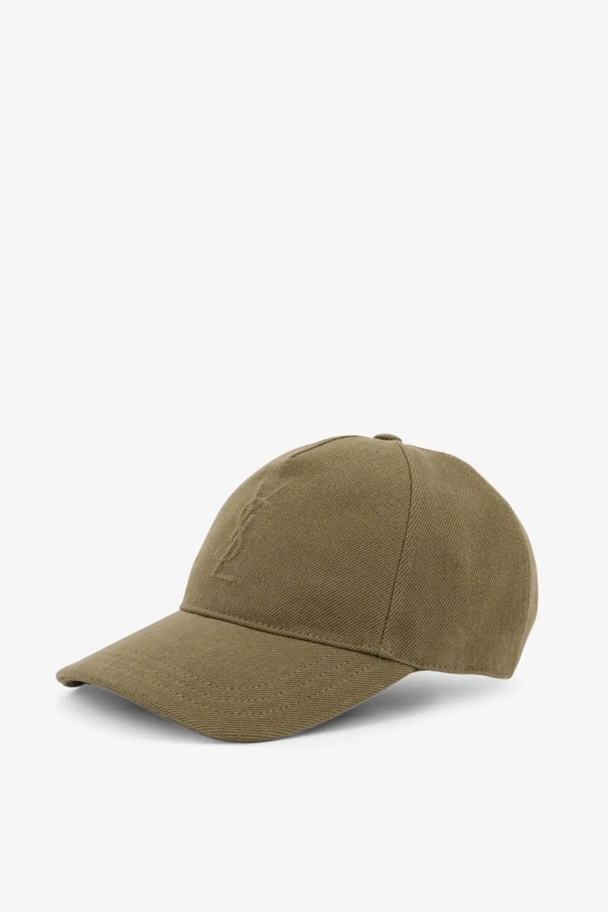 Saint Laurent Men's Cassandre Denim Hat Green