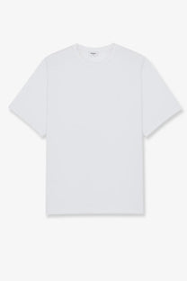 Saint Laurent men’s certified cotton white crew neck t shirt with a minimalist clean and simple design