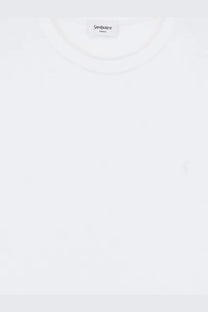 Saint Laurent men’s certified cotton t-shirt in white with minimalist design and soft fabric for comfortable wear