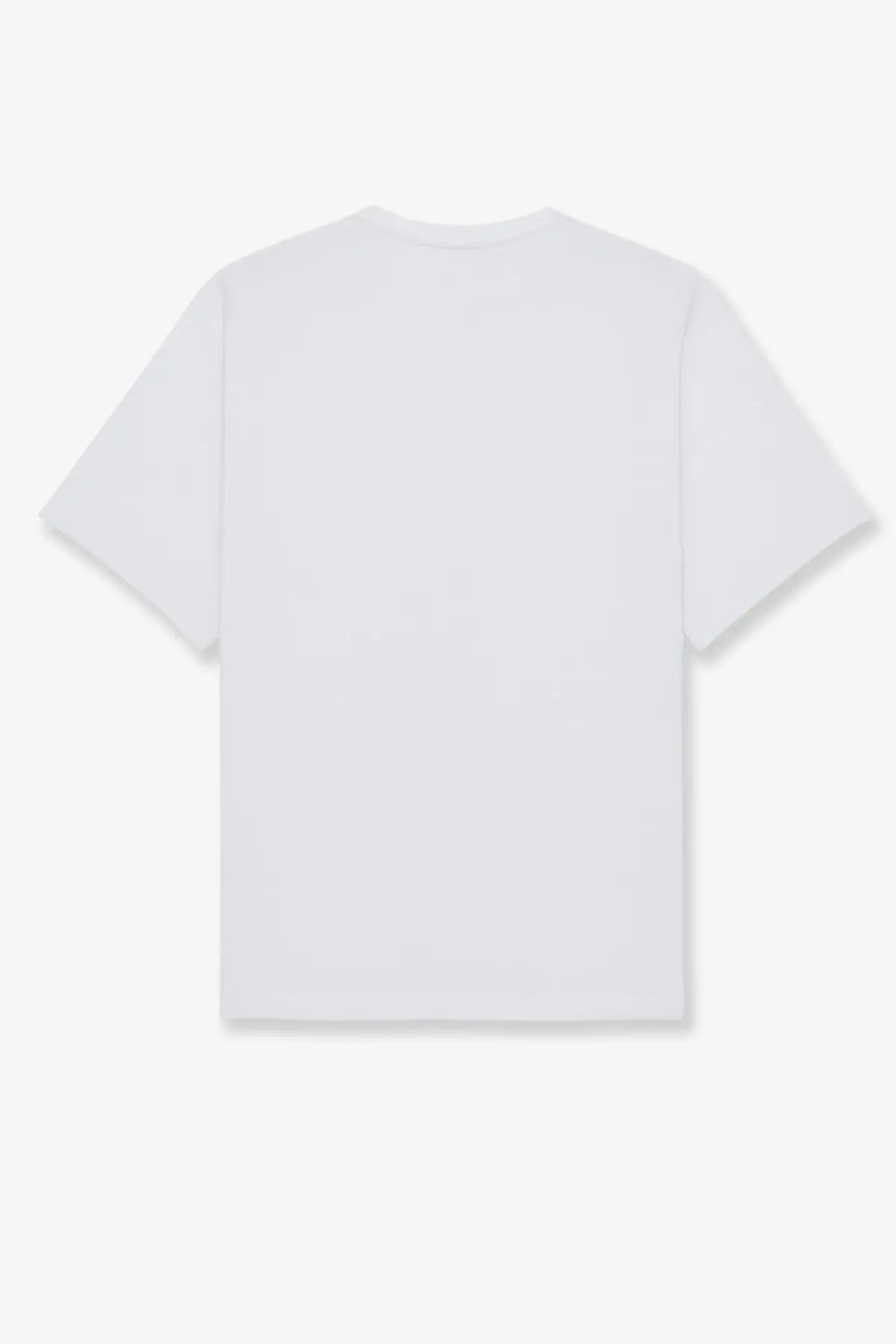 Saint Laurent men’s certified cotton shirt white with short sleeves and a simple crew neck made of white cotton