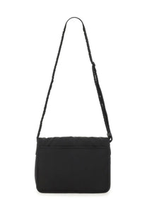 Saint Laurent men’s black nylon crossbody messenger Niki bag with braided strap and Econyl® material