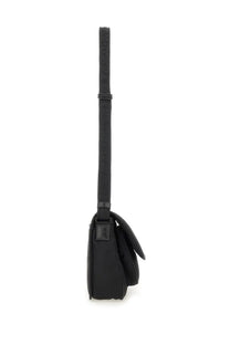 Saint Laurent men’s econyl messenger Niki bag black made of black nylon with sleek minimalist design and adjustable strap