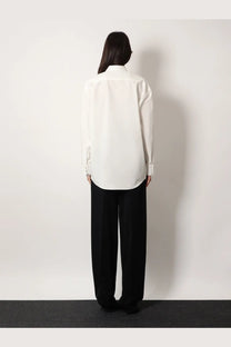 Saint Laurent Women's Certified Cotton Shirt White