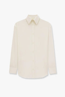 Saint Laurent Women's Certified Cotton Shirt White