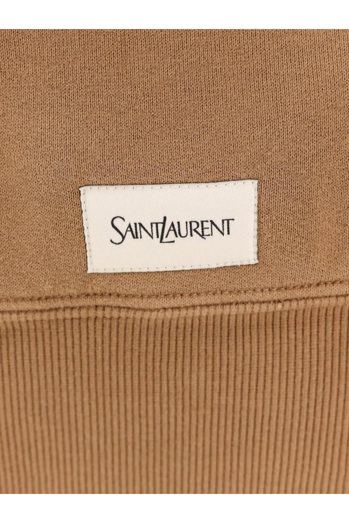 Saint Laurent Women's Certified Cotton Sweatshirt Brown