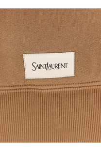 Saint Laurent Women's Certified Cotton Sweatshirt Brown