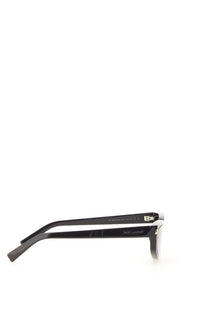 Black saint laurent women’s sl nova eyeglasses with sleek minimalist frames and subtle metallic temple accent