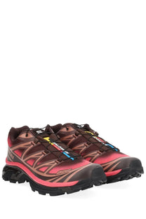 Salomon unisex skyline sneaker multicolor featuring bold brown and vibrant pink ultra 3 gtx trail running shoes with durable rubber soles and geometric patterns