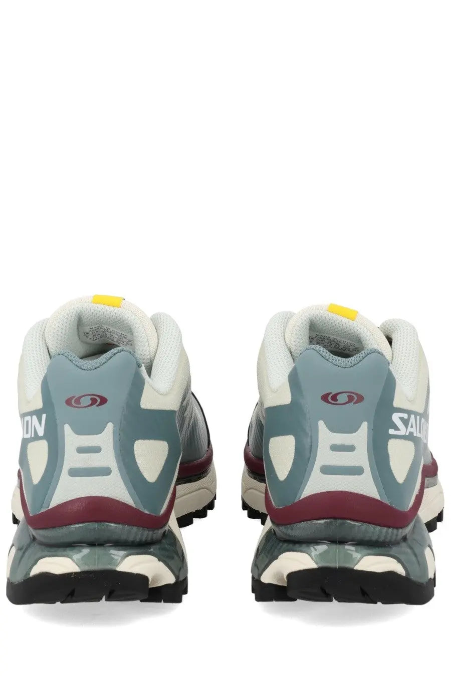 Salomon unisex sneaker multicolor ultra 3 trail running shoes in white slate gray burgundy with textured rubber outsole