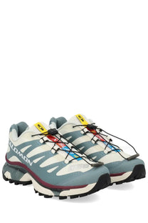 Salomon unisex sneaker multicolor featuring x ultra 3 trail running shoes in muted blue white maroon with black laces and yellow accents