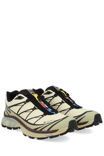 Salomon unisex sneaker xt white featuring cream-colored xa pro 5 gtx trail running shoes with black yellow and blue accents