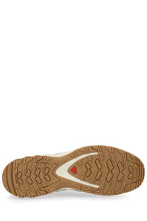 Tan rubber outsole with white midsole and red triangular logo detail on salomon unisex xa pro 3d amphib sneaker
