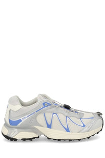 Salomon unisex XT Whisper sneaker grey with white and blue mesh upper and rubber outsole for trail running