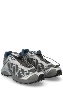 Salomon unisex XT Whisper sneaker silver with gray and white mesh upper and black laces trail running shoes