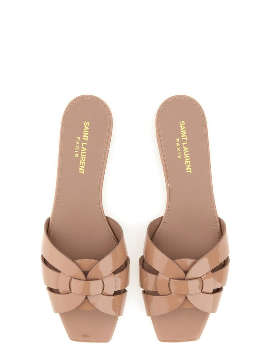 Saint Laurent Women's Sandal NU Pieds Tribute Beige