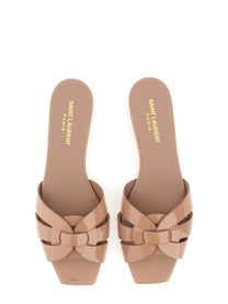 Saint Laurent Women's Sandal NU Pieds Tribute Beige