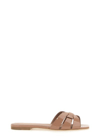 Saint Laurent Women's Sandal NU Pieds Tribute Beige