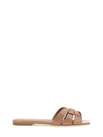 Saint Laurent Women's Sandal NU Pieds Tribute Beige