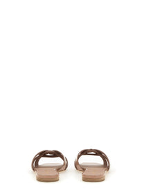 Saint Laurent Women's Sandal NU Pieds Tribute Beige