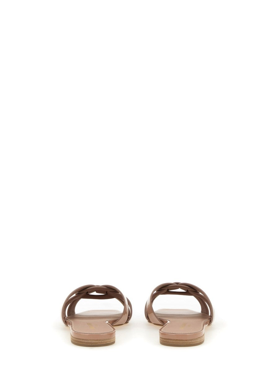 Saint Laurent Women's Sandal NU Pieds Tribute Beige