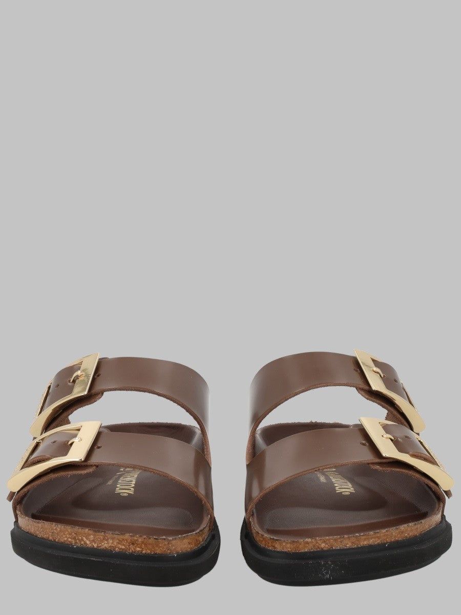 Birkenstock Unisex Sandalo Arizona Droplet Buckle Brown