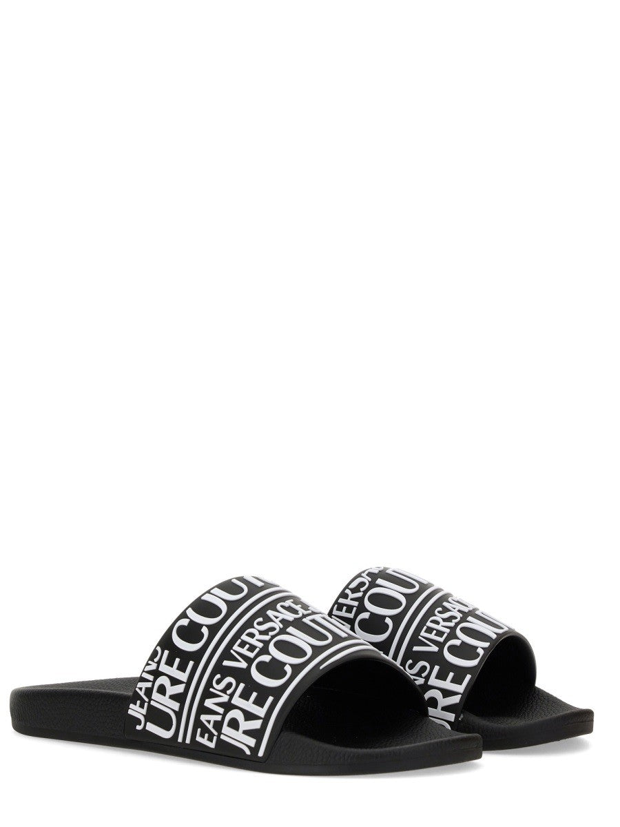 Versace Jeans Couture Men's Sandalo Con Black