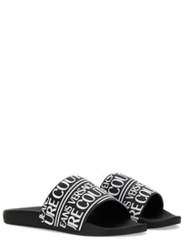 Versace Jeans Couture Men's Sandalo Con Black