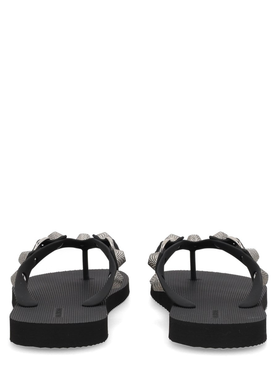 Balenciaga Women's Sandalo Infradito Cagole Black