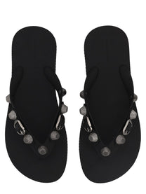 Balenciaga Women's Sandalo Infradito Cagole Black